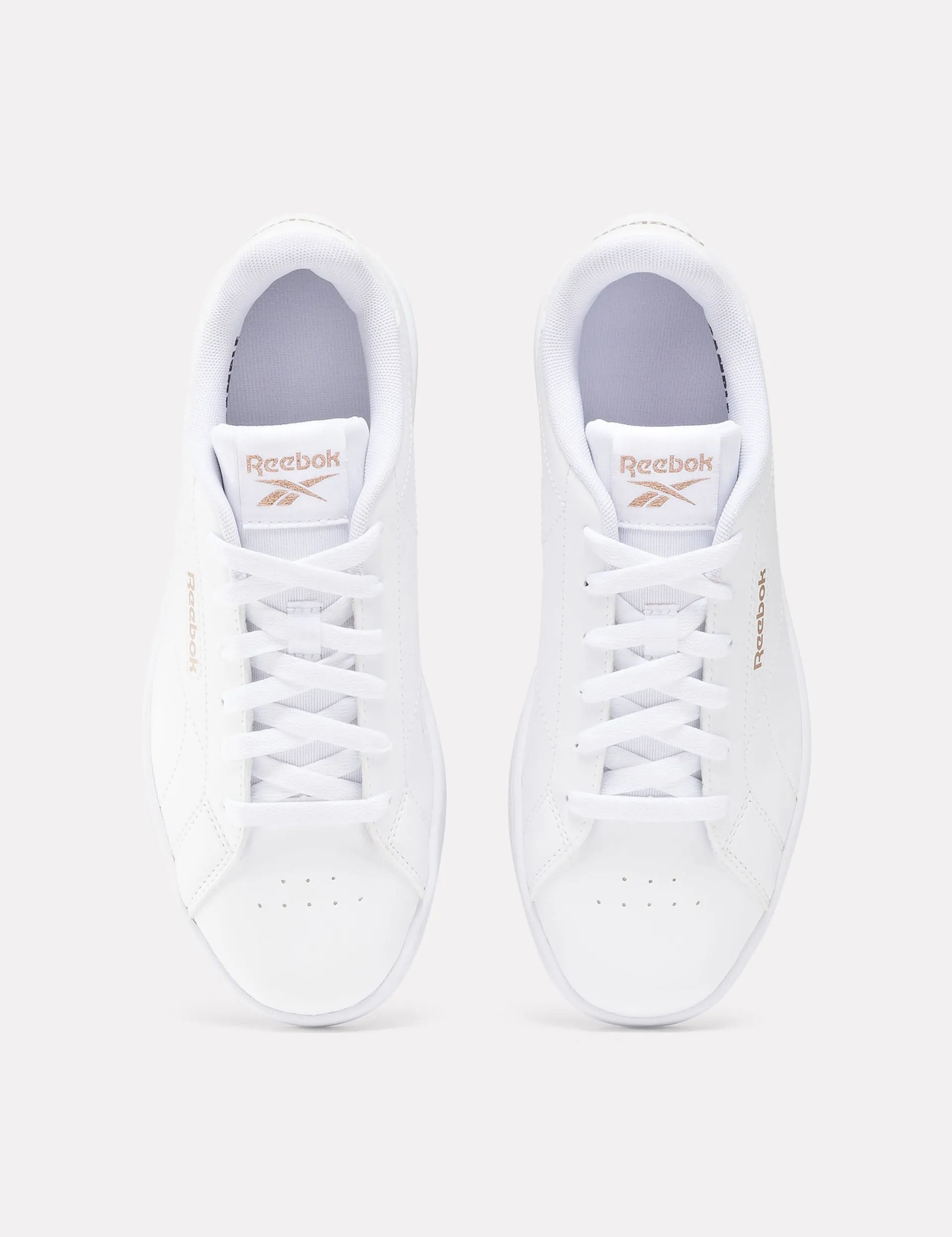 Court Clean Sneakers - White/Rose Gold