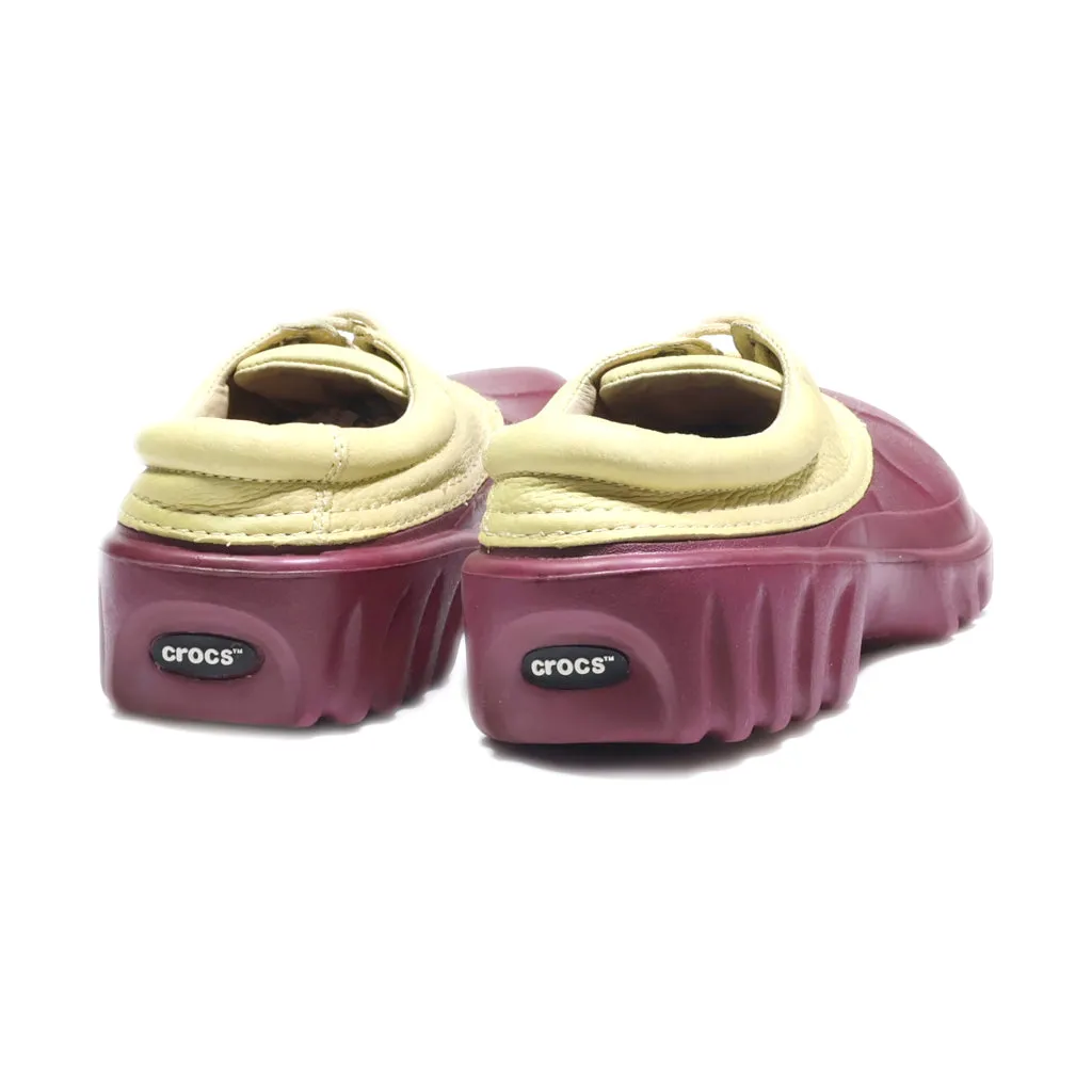 Crocs Axle Islander Lace Ups Eva Maroon Colour For Women