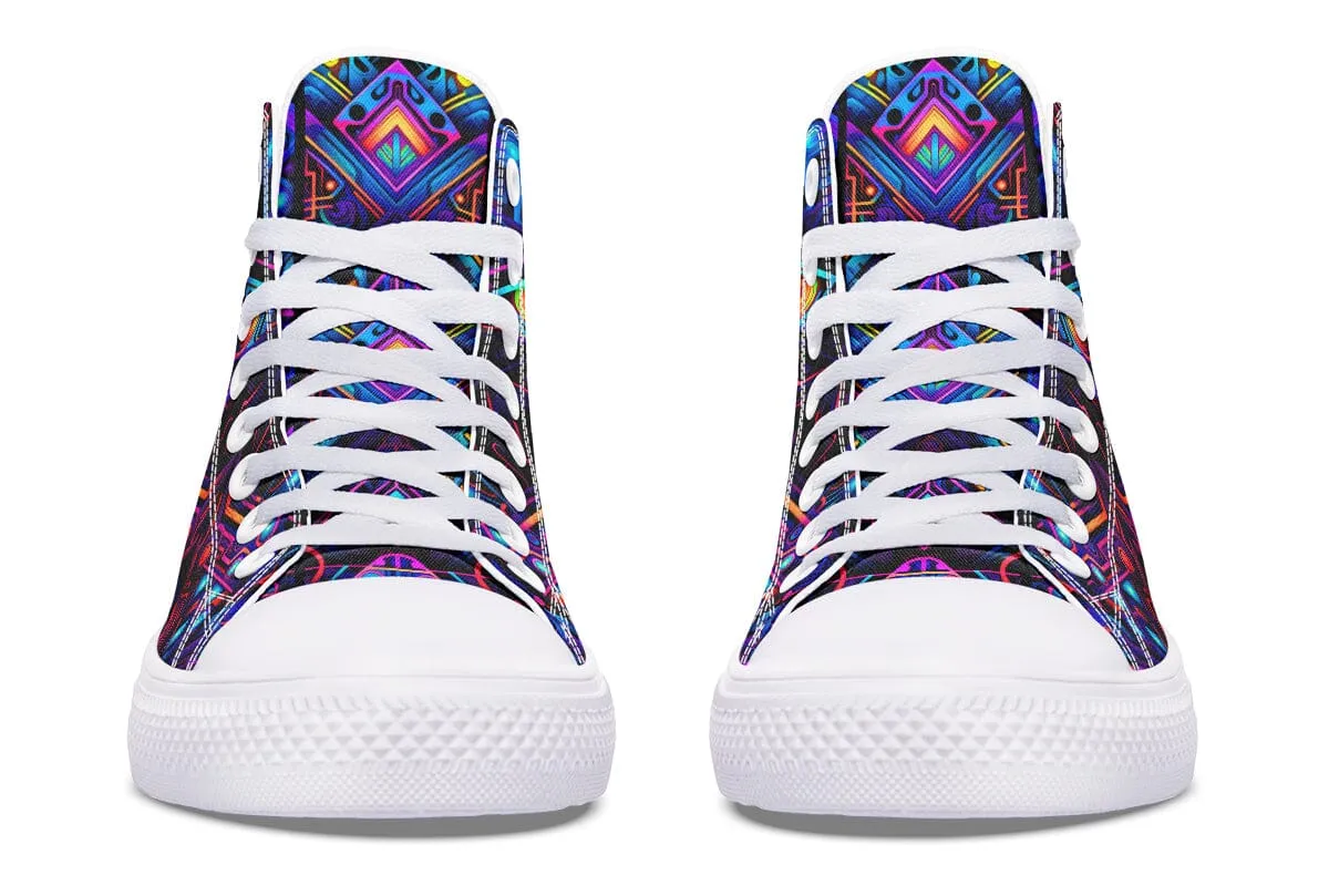 Cyber Lines High Top Shoes