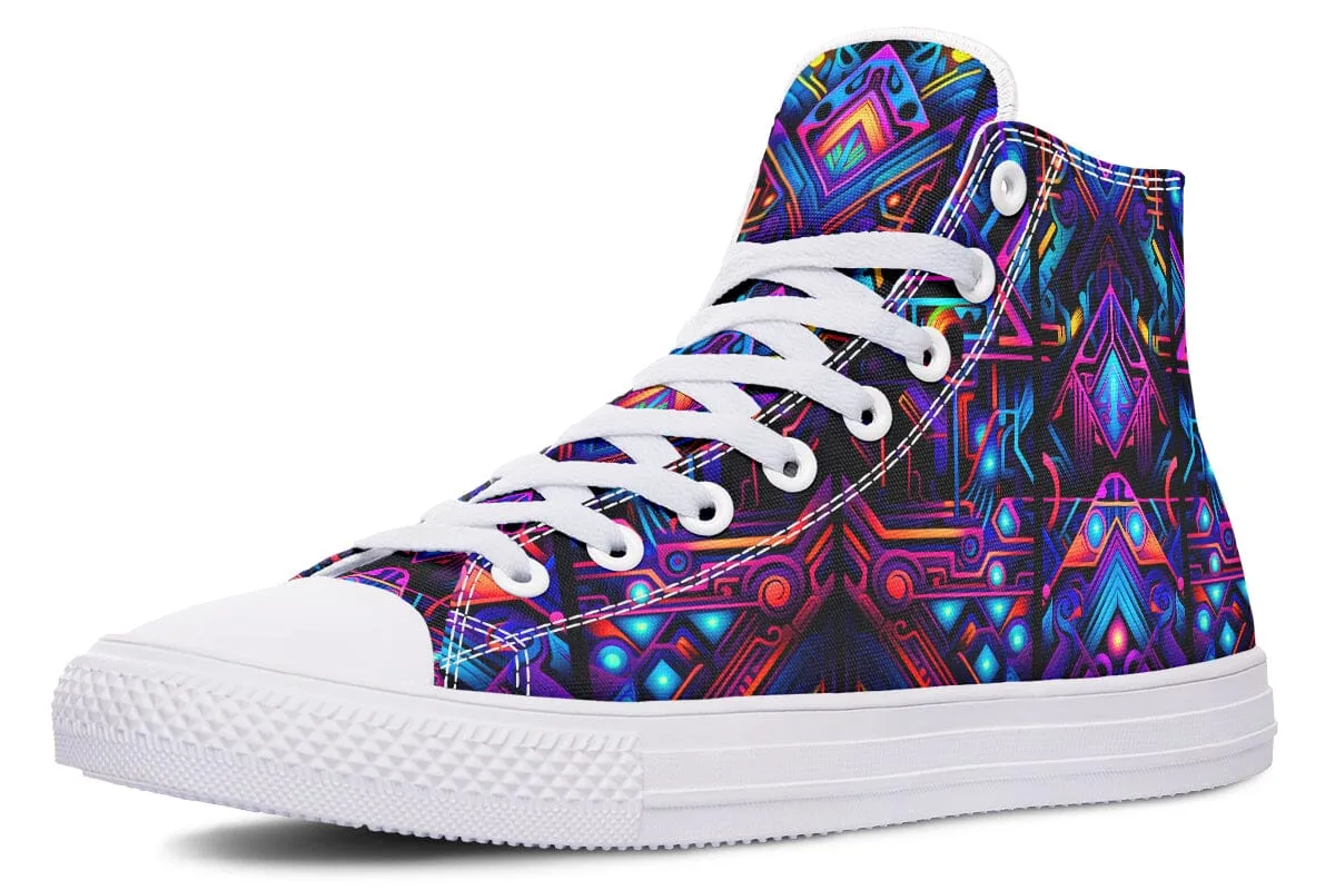 Cyber Lines High Top Shoes