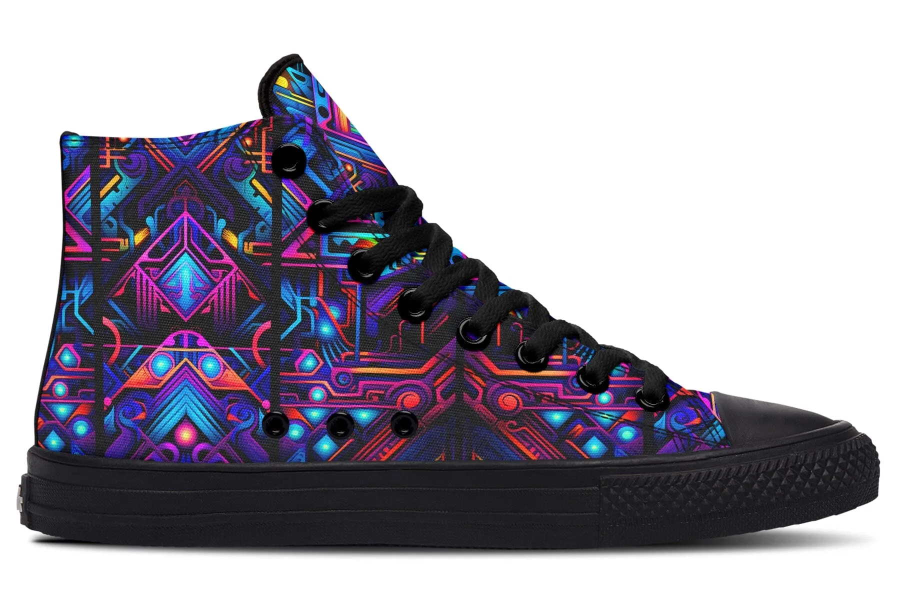 Cyber Lines High Top Shoes