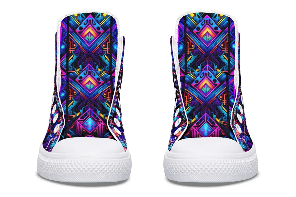 Cyber Lines High Top Shoes