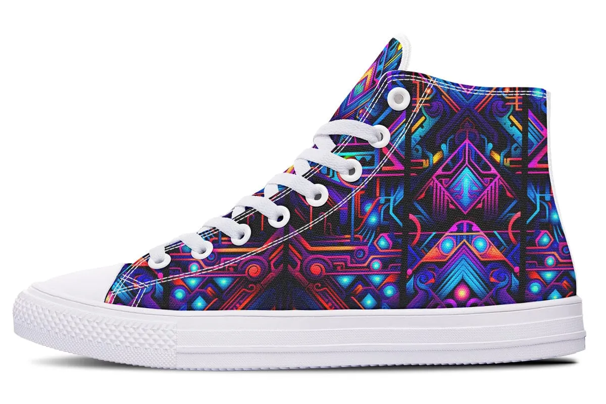 Cyber Lines High Top Shoes