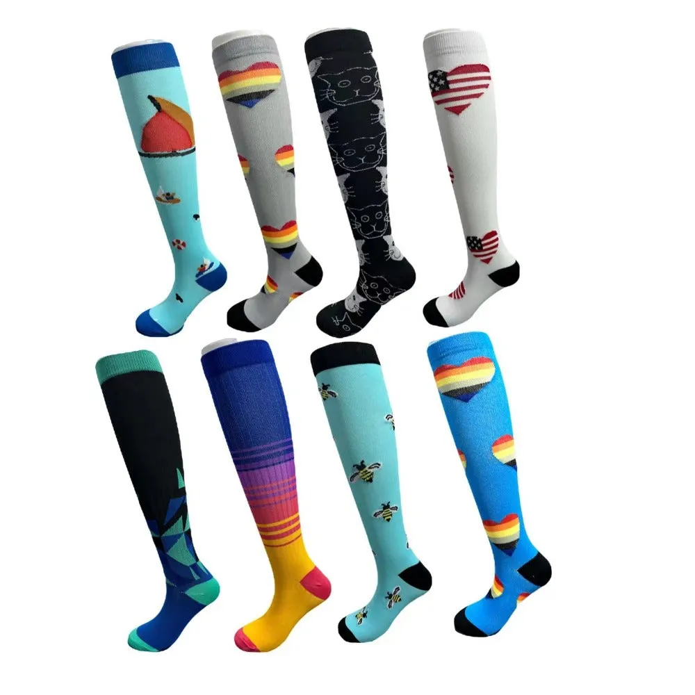 Cycling Compression Socks For Outdoor Sports - 8 Pairs