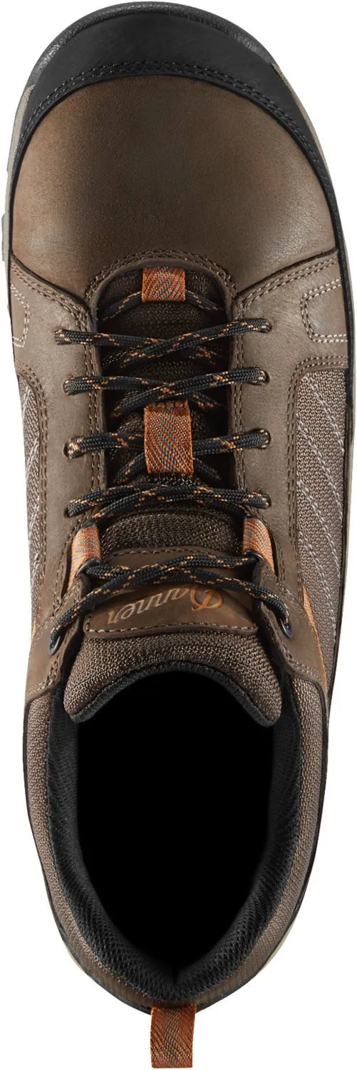 Danner Mens Riverside 3in Hot ST Brown/Orange Leather Work Shoes