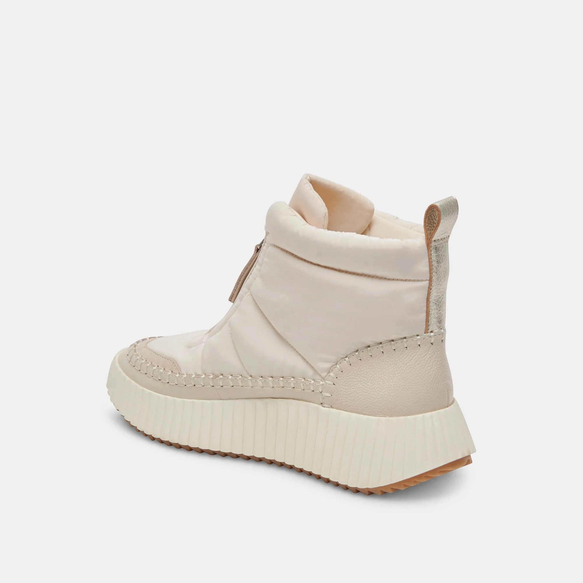 DEVLIN SNEAKERS IVORY NYLON