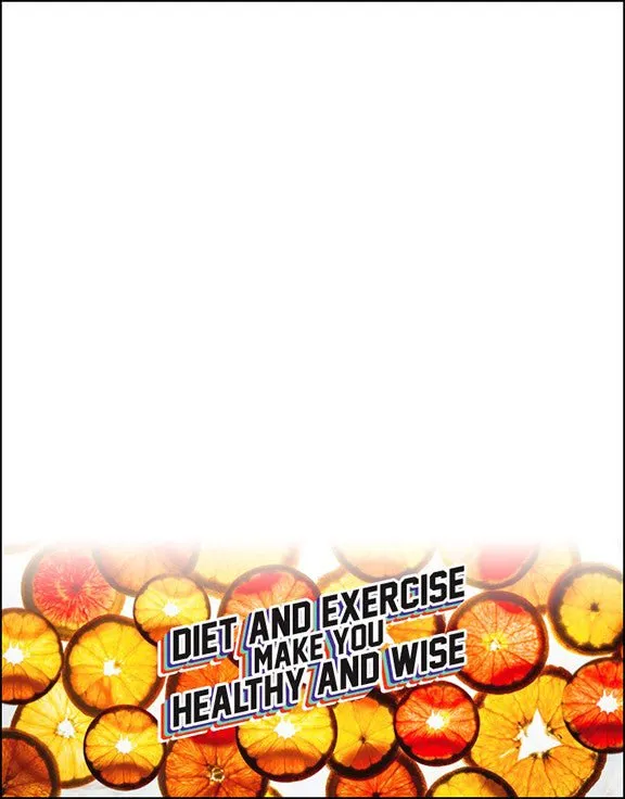 Diet and Exercise Make You Healthy And Wise Orange "Coin" Notepads Pack of 10