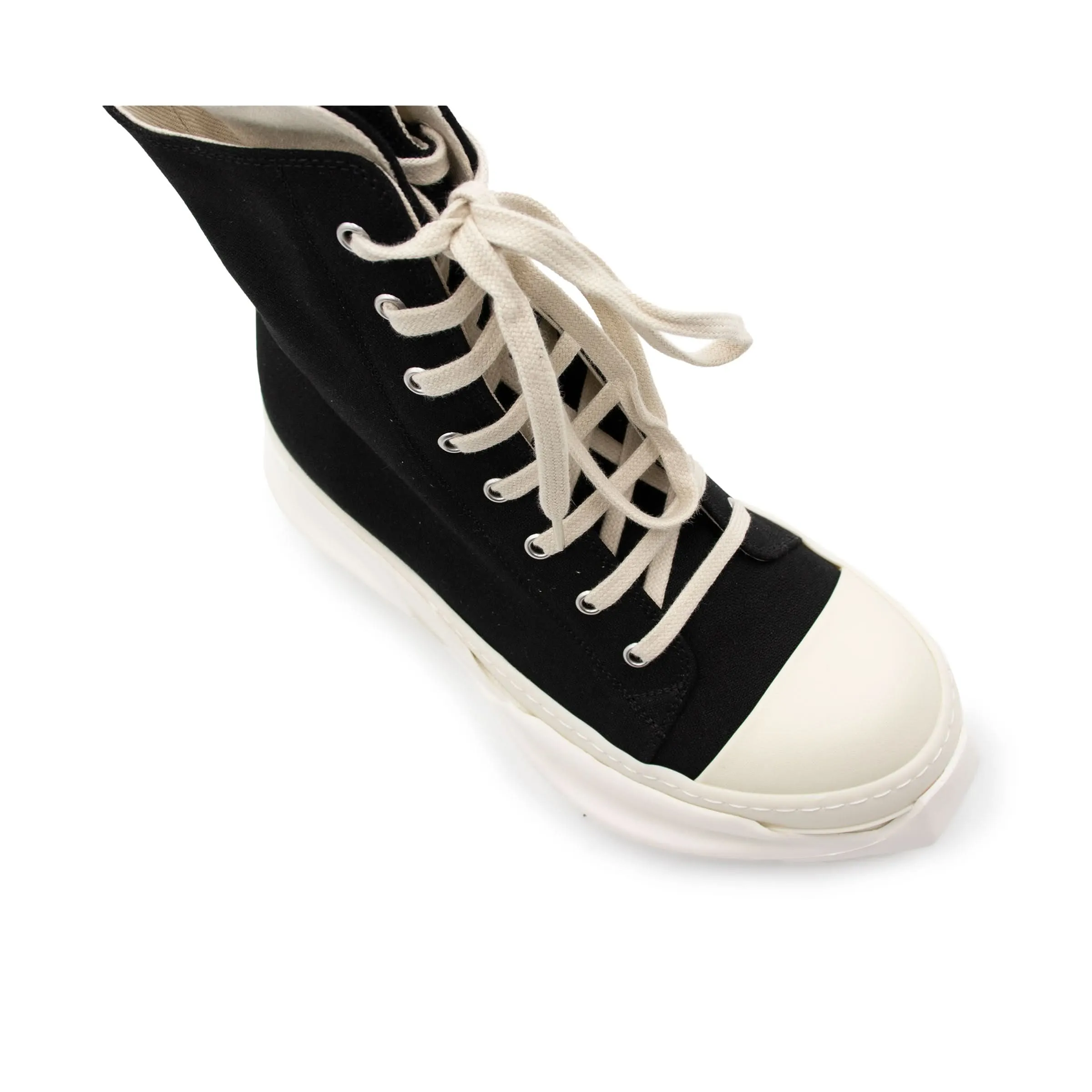 DRKSHDW Abstract Hi Sneaker in Black