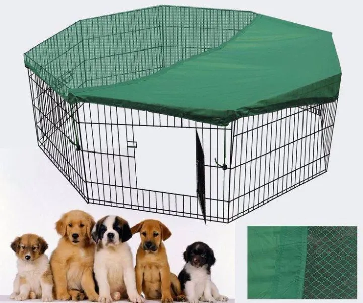 Durable 36" Multi-Configuration Pet Playpen, Steel Frame