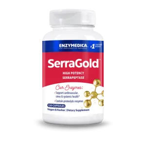 Enzymedica SerraGold Serrapeptase Enzymes 120 Capsules