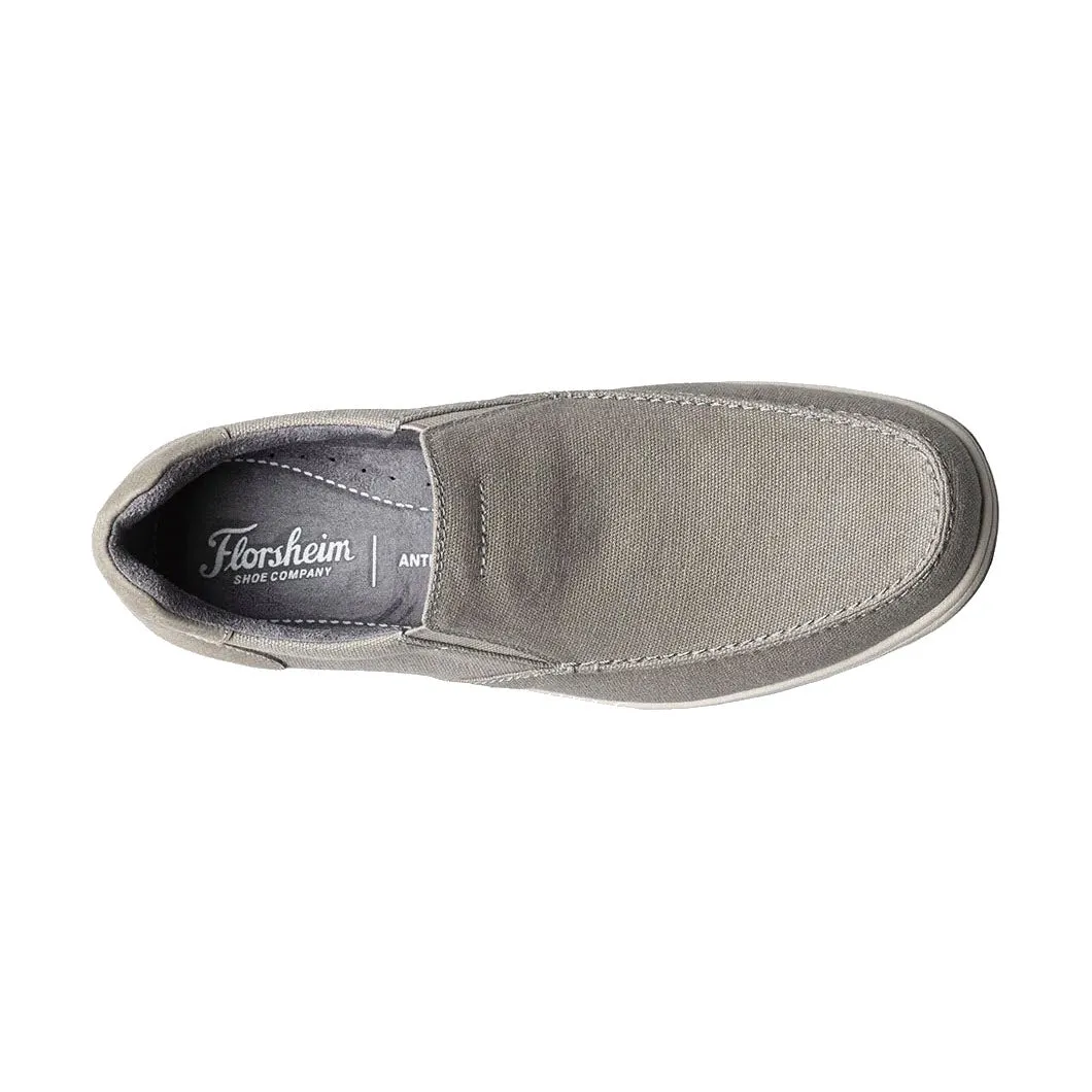 FLORSHEIM LAKESIDE SLIP ON CANVAS STONE - MENS