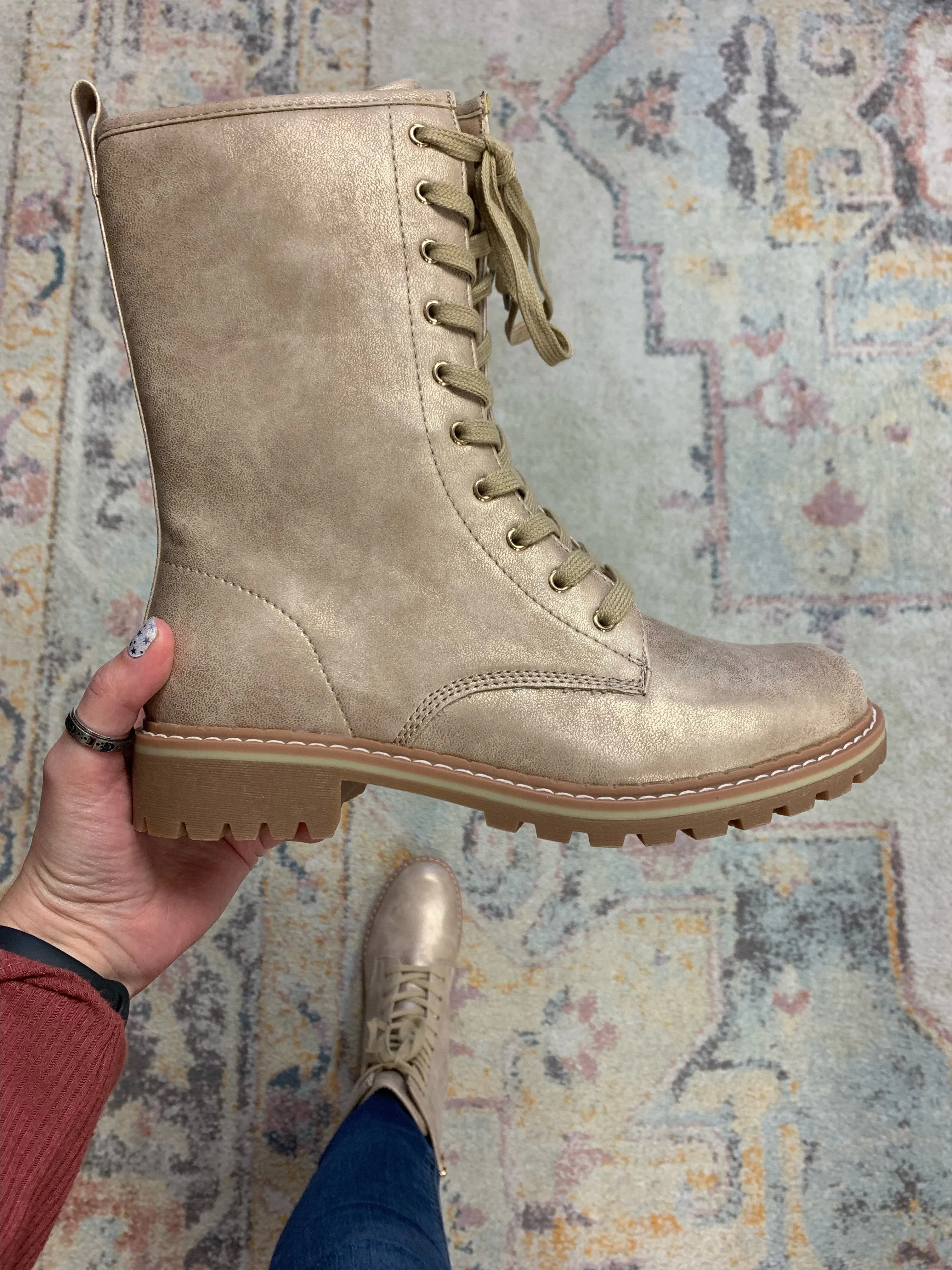 FOMO Corkys Boot - Gold Metallic