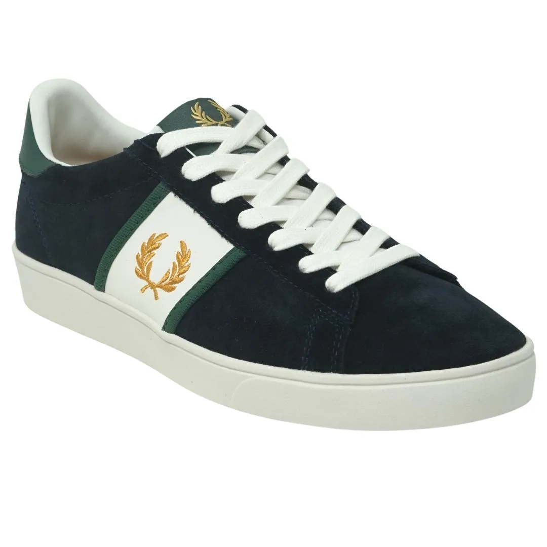 Fred Perry Spencer Suede Tipping Mens Blue Trainers