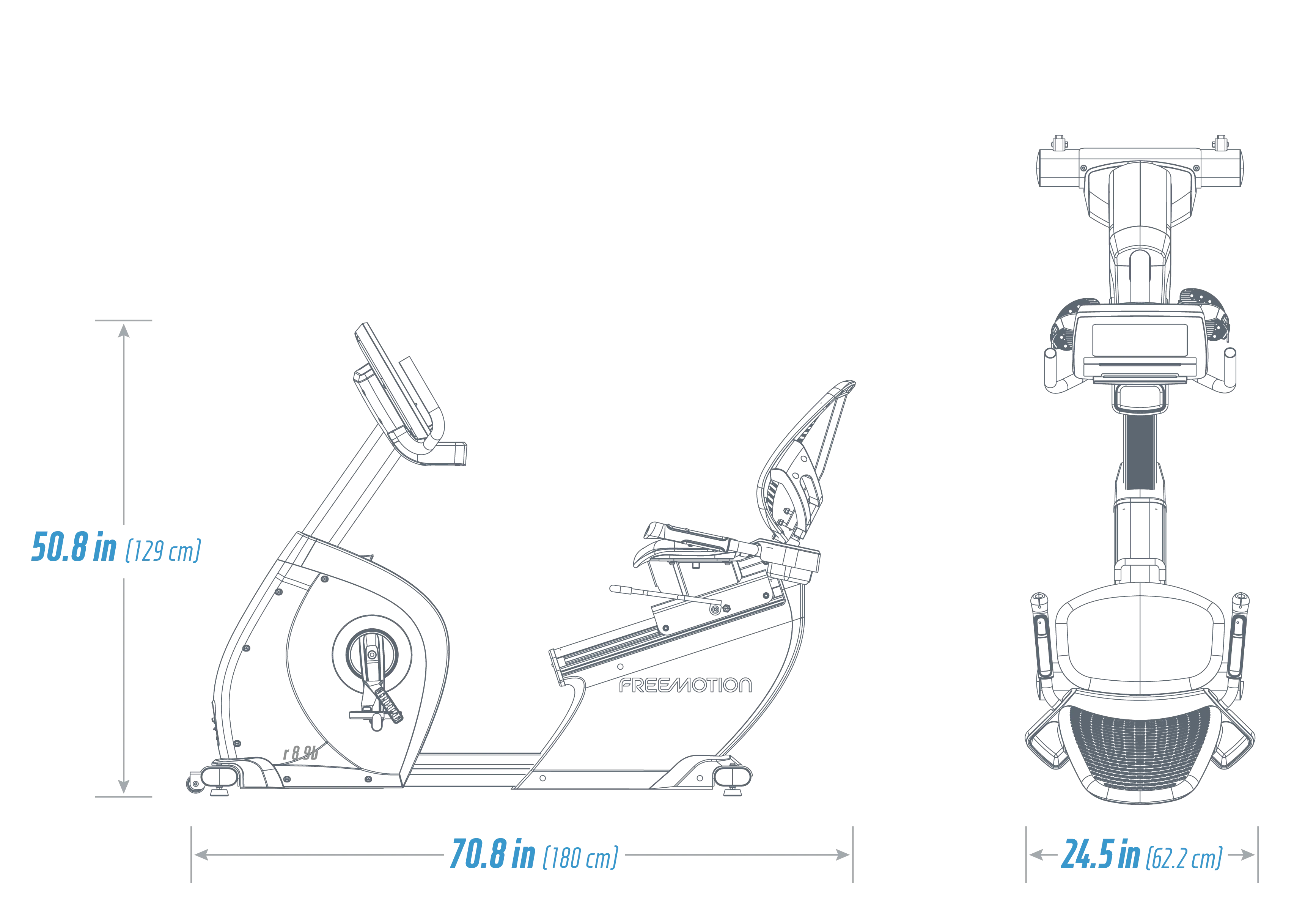 FreeMotion r8.9b Recumbent Bike