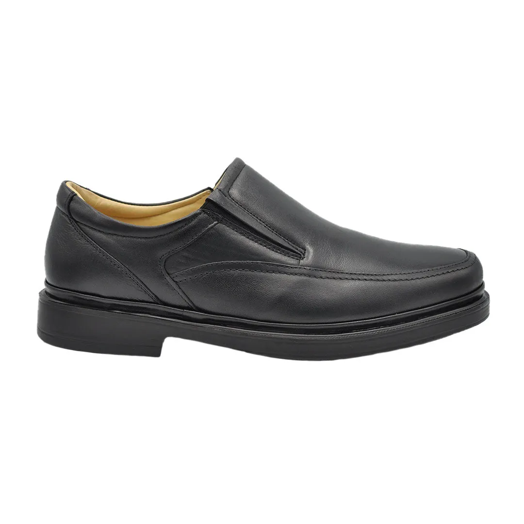 Gavel Roman Lambskin Black Leather Shoes