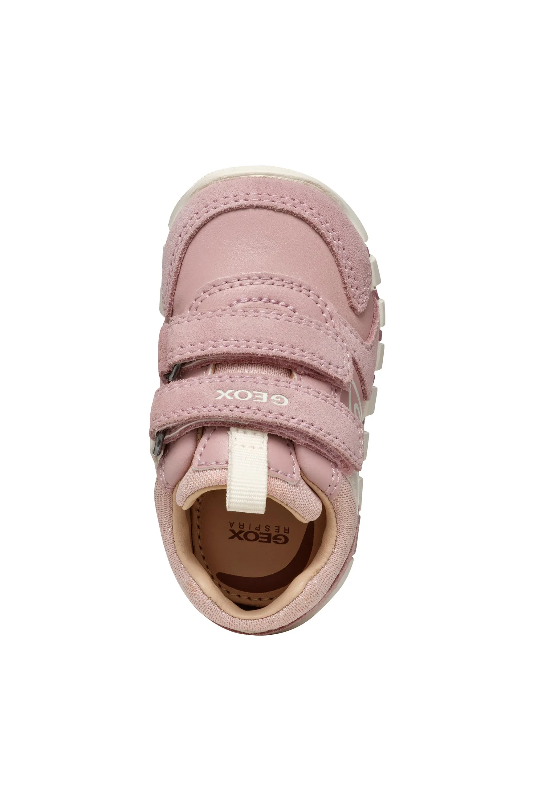 Geox Iupidoo Girls Old Rose Ivory Trainer