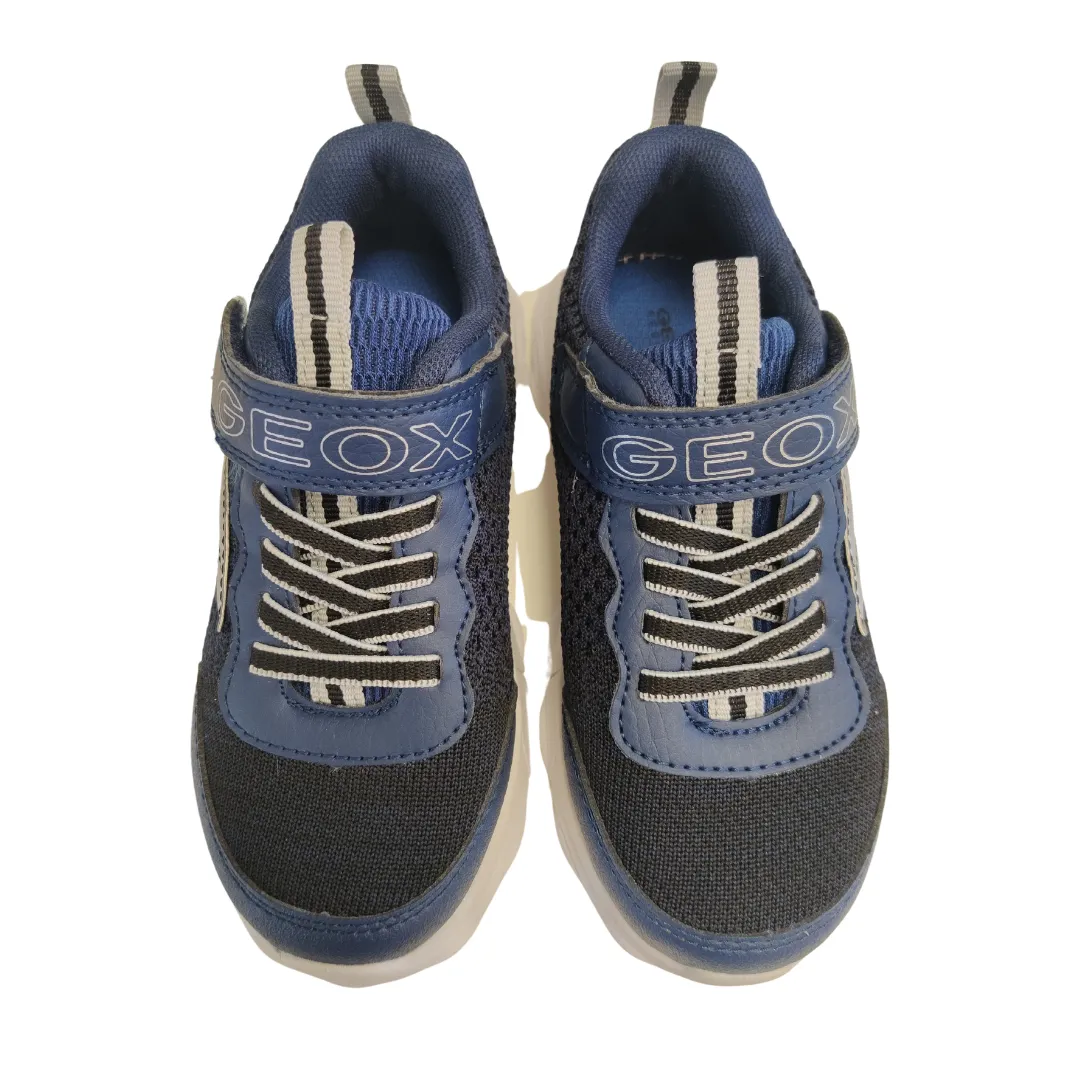 Geox Spheritt Boys Navy Silver Trainer