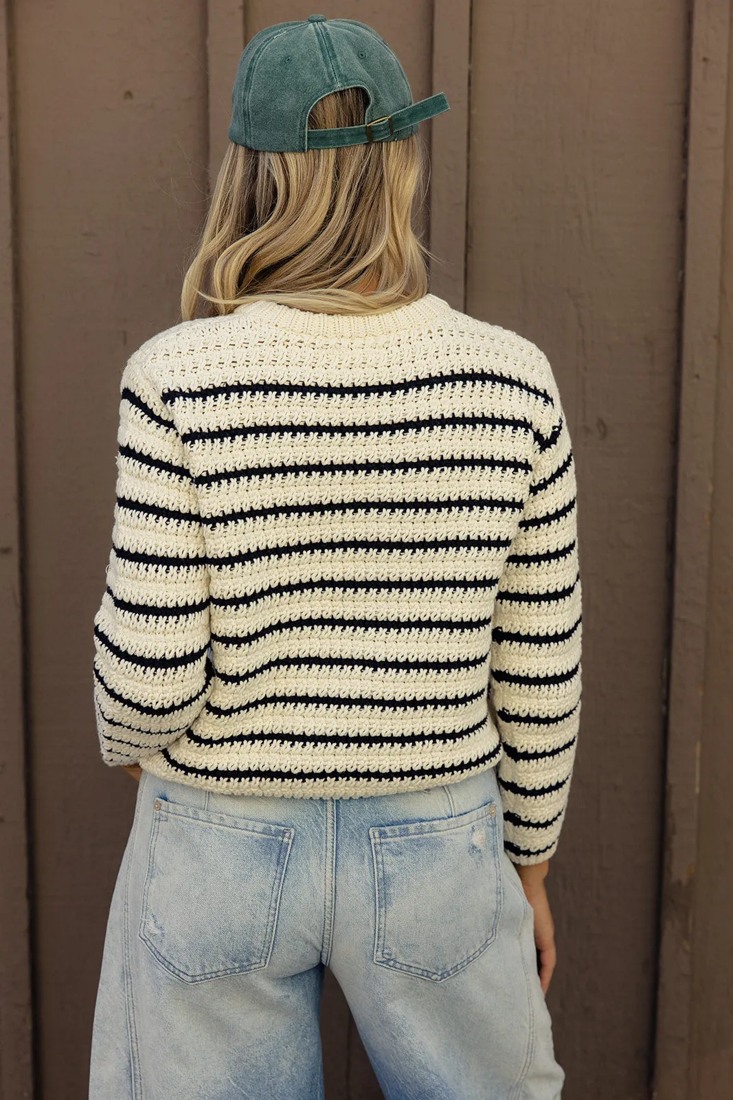 Girl Like You Stripe Sweater Cardigan