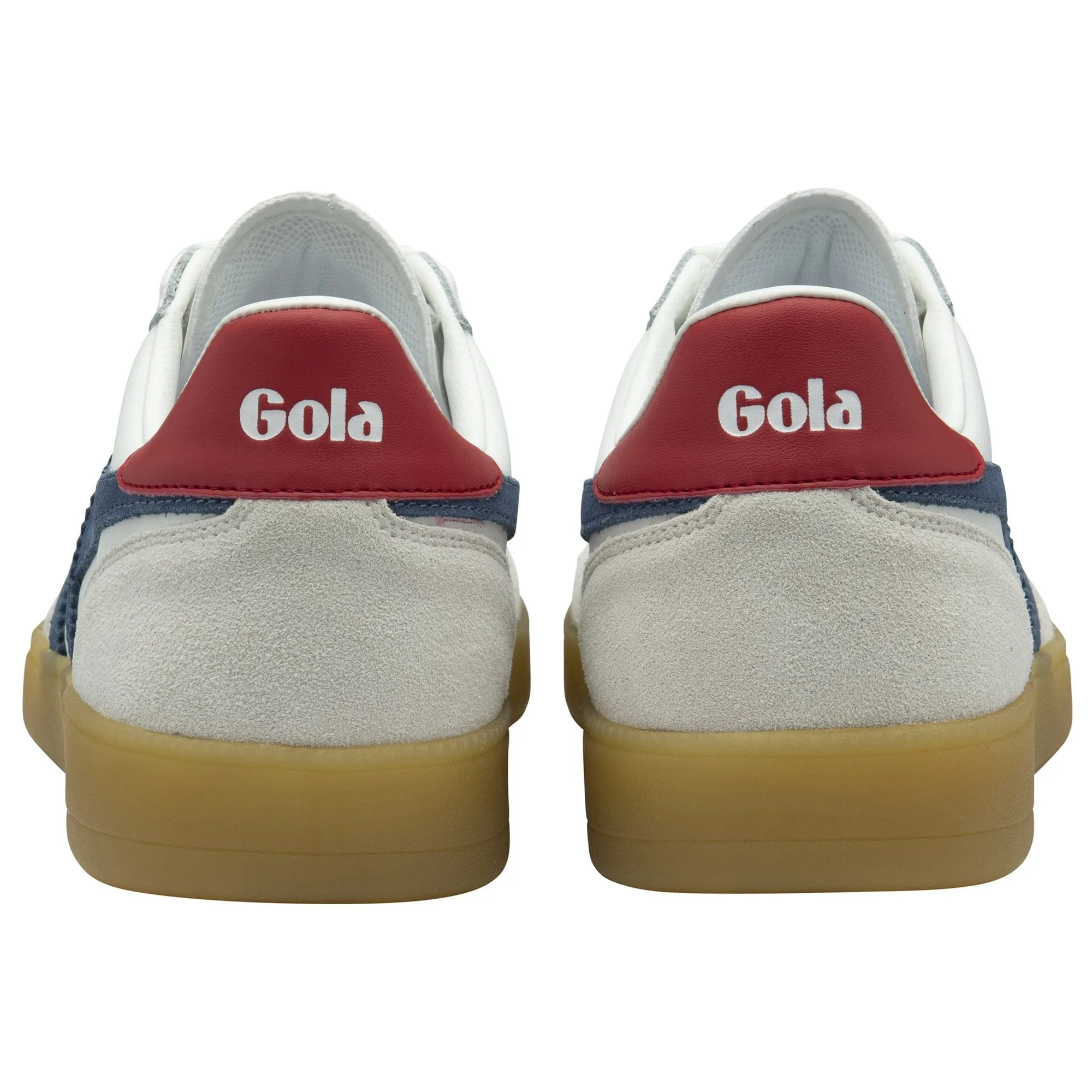 Gola Mens Trainer Viper Leather White/Moonlight/Deep Red/Gum