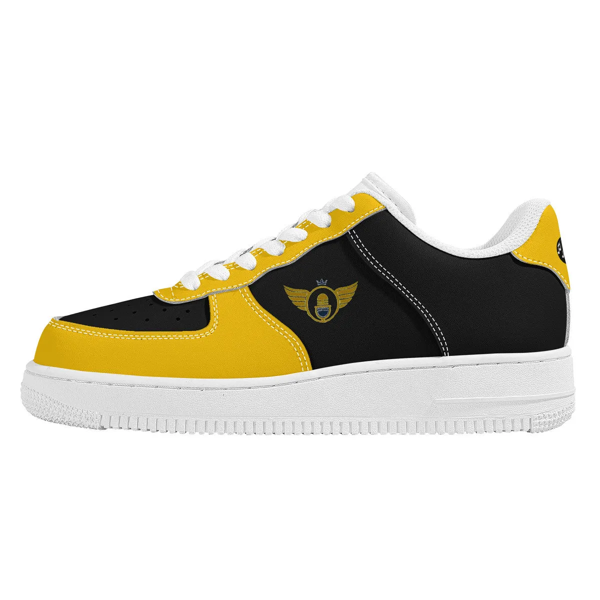 Gold Series - Black and Gold | Low Top Customized | Shoe Zero