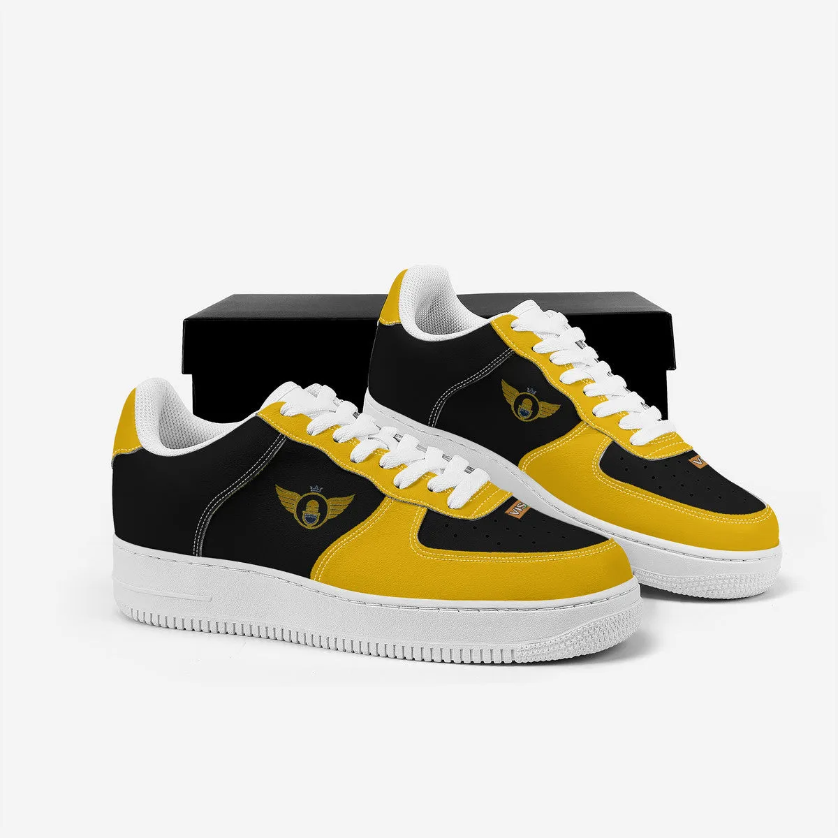 Gold Series - Black and Gold | Low Top Customized | Shoe Zero