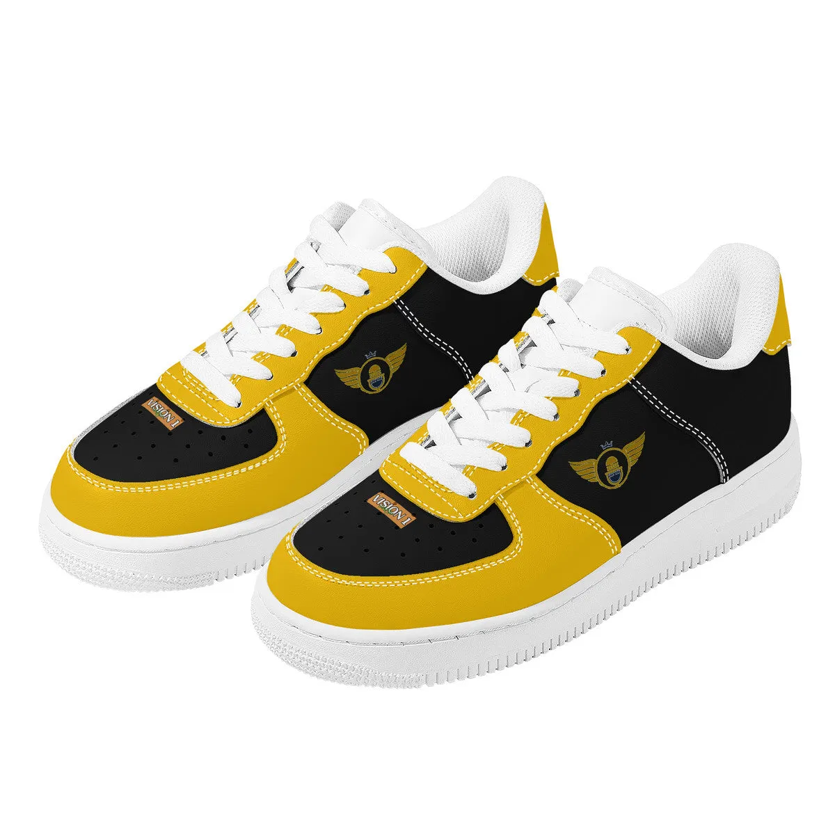 Gold Series - Black and Gold | Low Top Customized | Shoe Zero