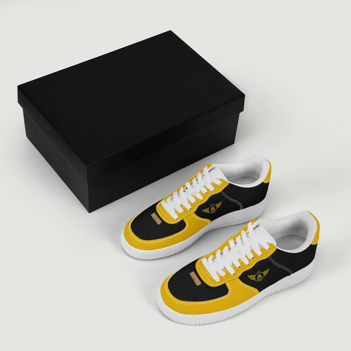 Gold Series - Black and Gold | Low Top Customized | Shoe Zero