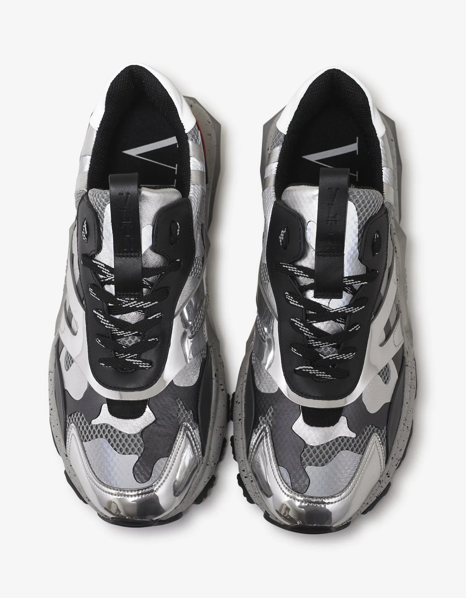 Grey & Silver Camo Bounce Trainers