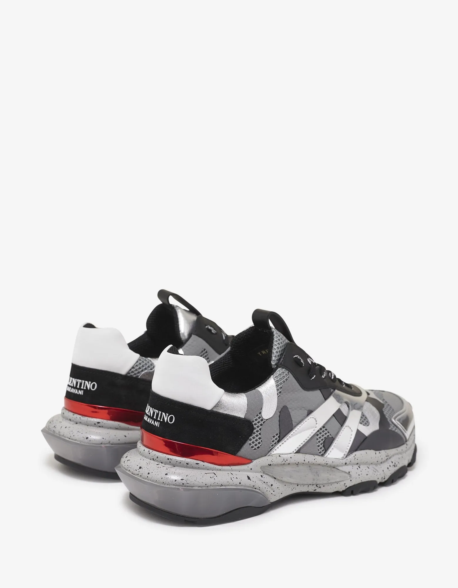 Grey & Silver Camo Bounce Trainers