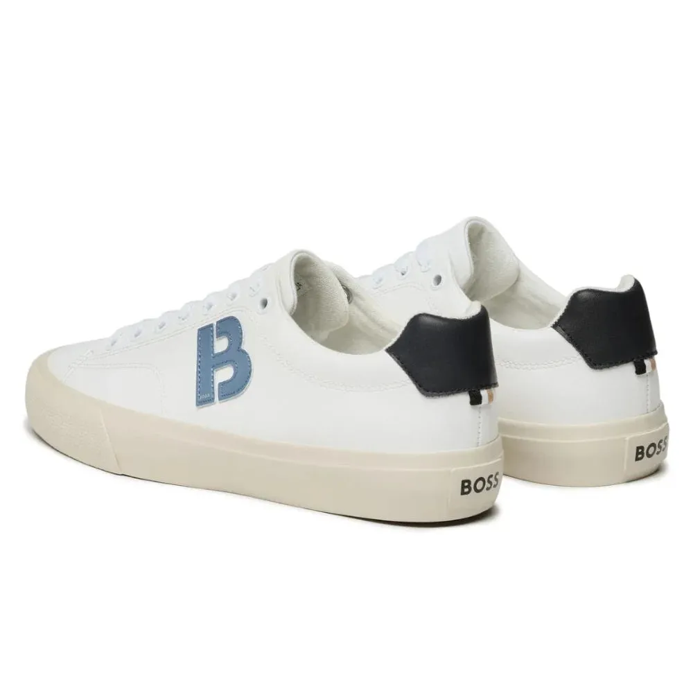 HUGO BOSS Aiden TENN LTB Trainers Men 50474728-WHTBLU