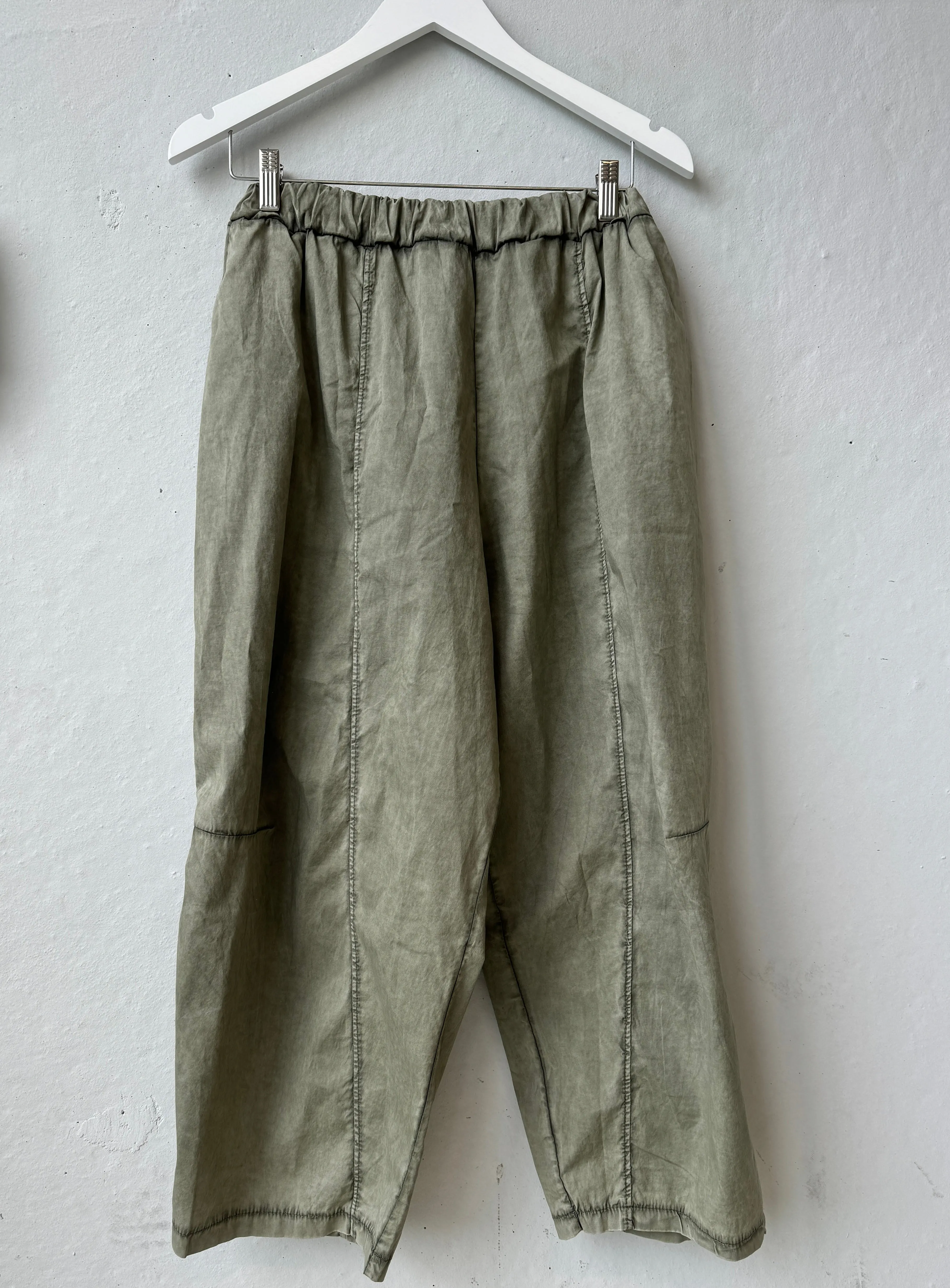 IBIZA TOWN parachute pants WASHED KHAKI *NEW*