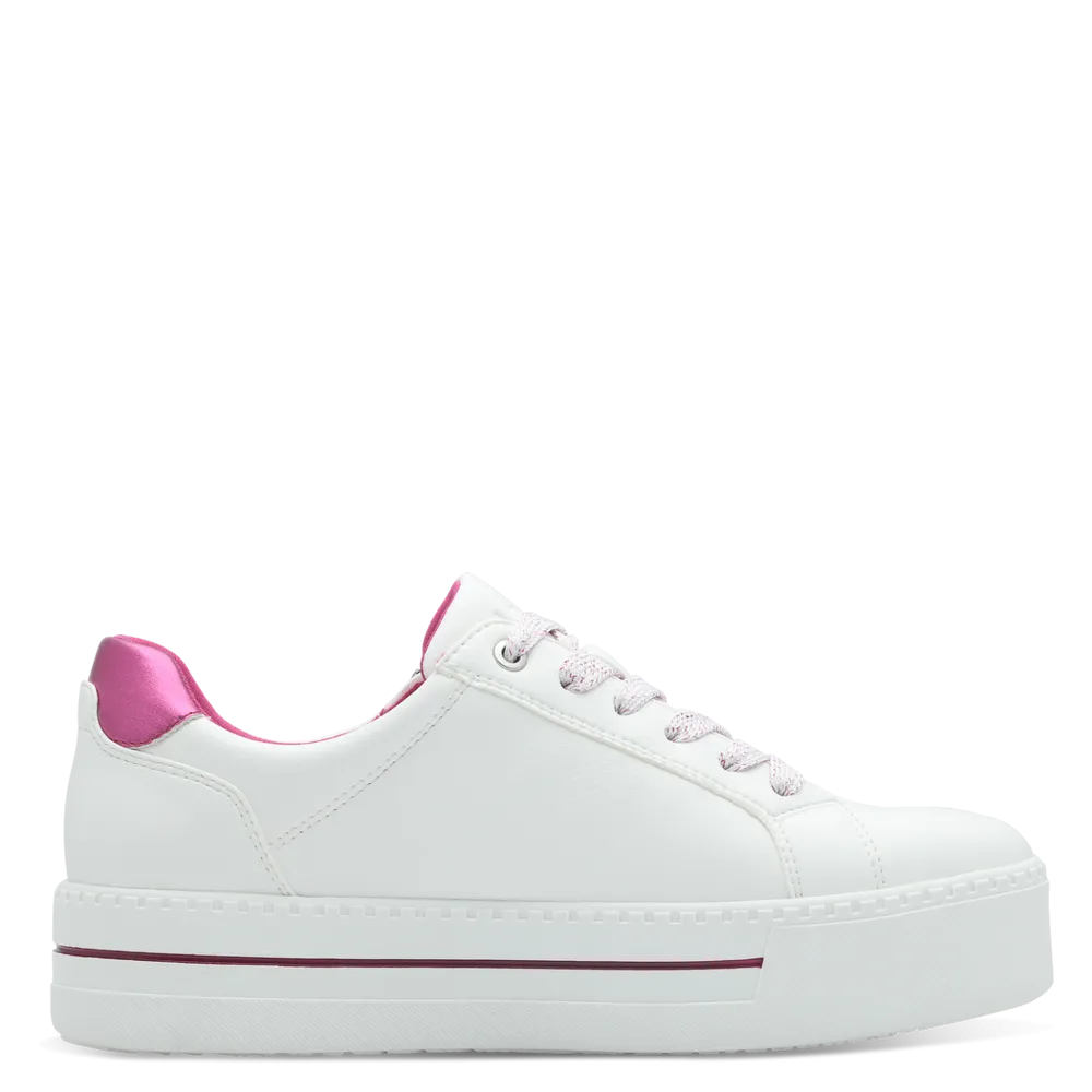 Jana Womens Trainer 8-23767 White/Fuxia