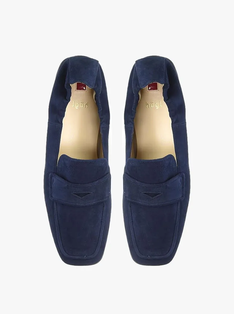 Jenna navy suede