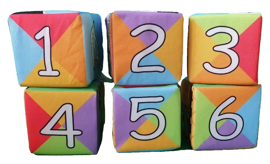 Jollybaby - Soft Blocks -  Number - Pack of 6