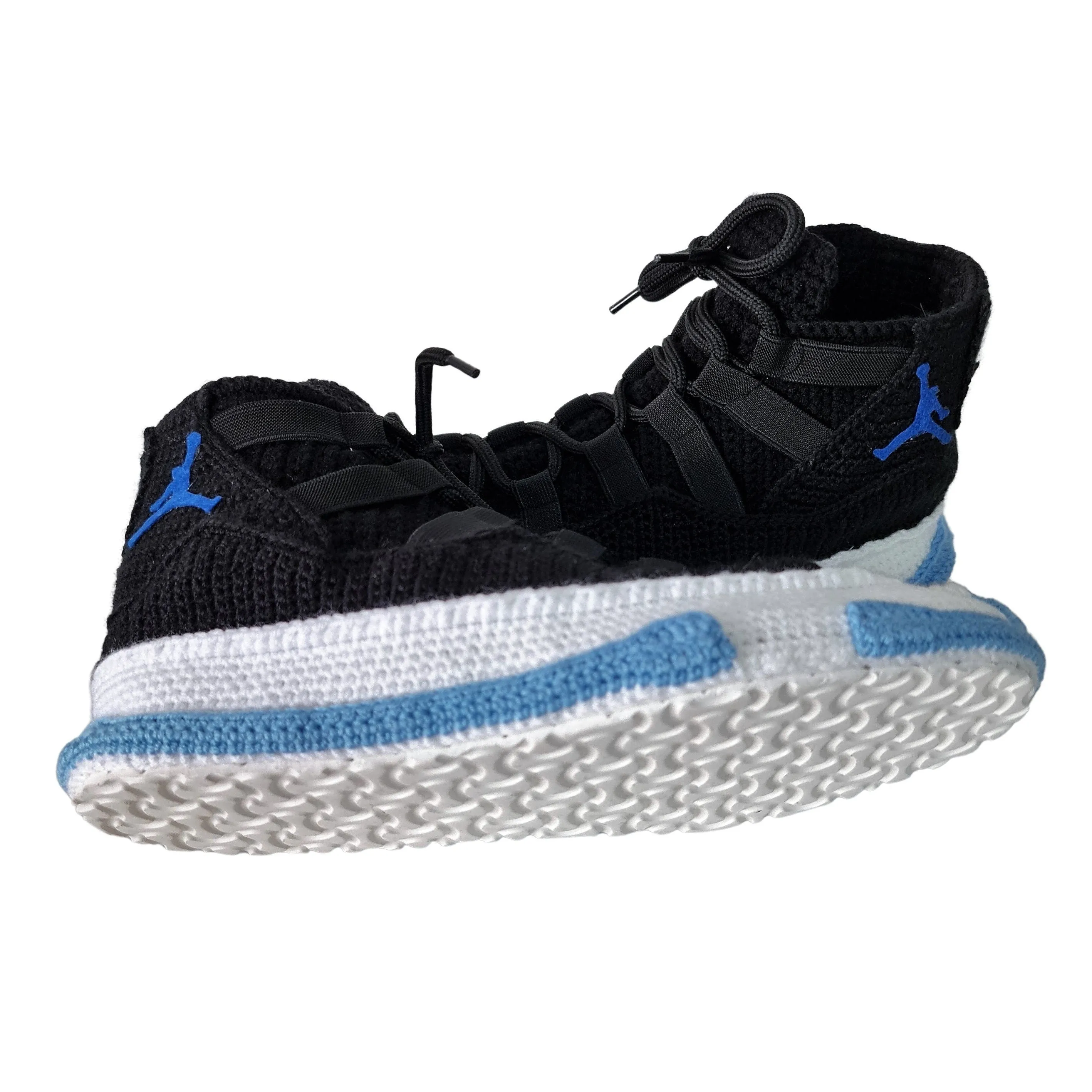 Jordan 11 Sneakers Plush Crochet Slippers House Soft Shoes