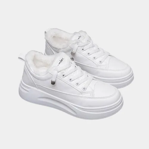 Joskaa 2024 New White Sneakers Women Platform