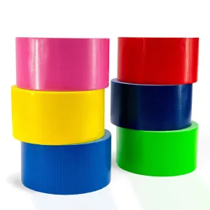 Katzco Colored Duct Tape - 5 Pack, 1.89 Inches x 30 Feet - Assorted Colored Tapes -