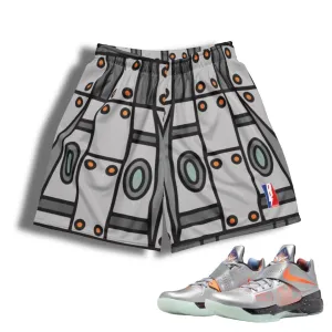 KD 4 Galaxy Spaceship Mesh Basketball Shorts