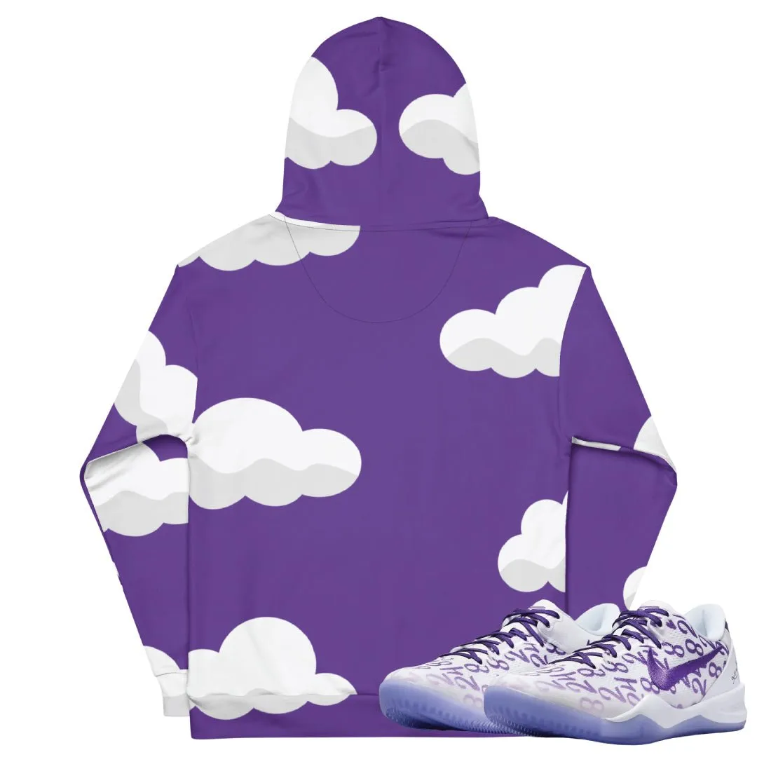 Kobe Protro 8 "Court Purple" Purple Hearts Hoodie