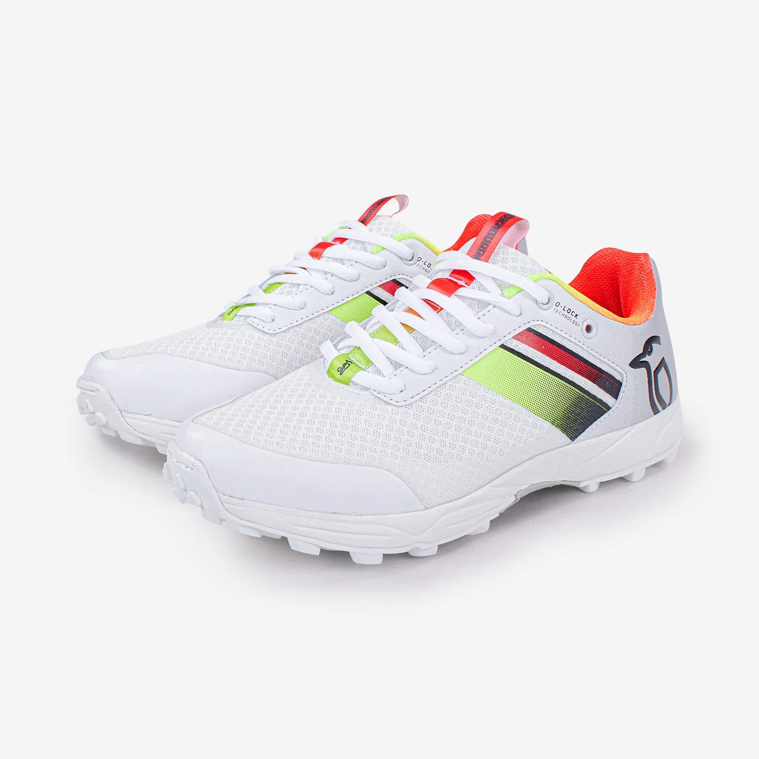 Kookaburra KC 2.0 Rubber Sole Cricket Shoes Aqua/White and Red/White