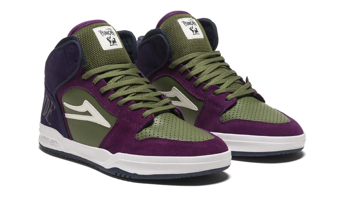 Lakai Shoes Telford - Grape/Olive Suede