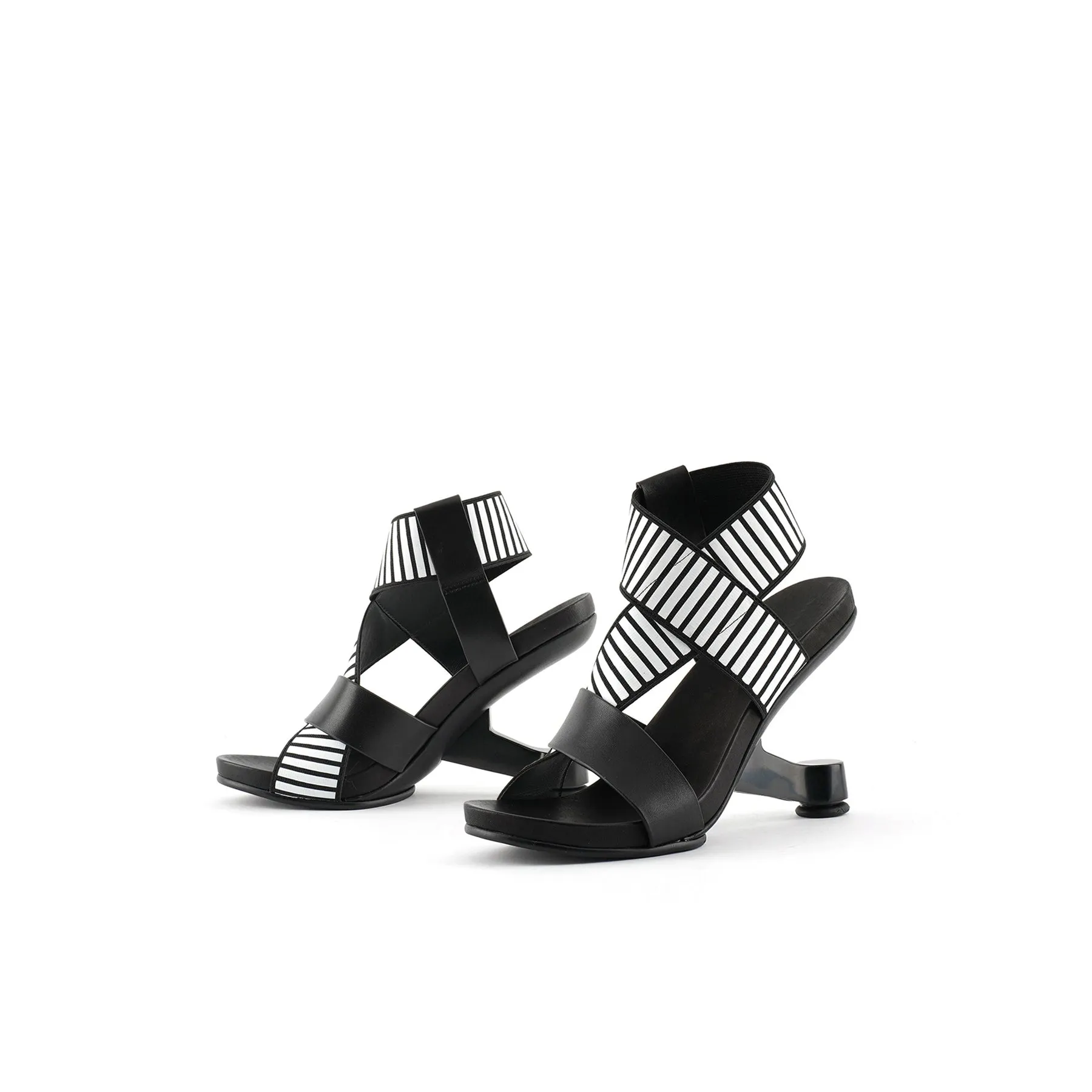 Leather Wrap Strap Sandals