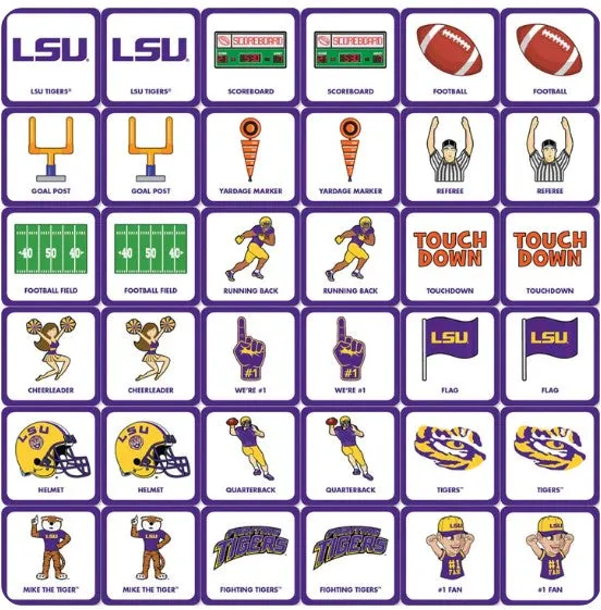 LSU Tigers Matching Game