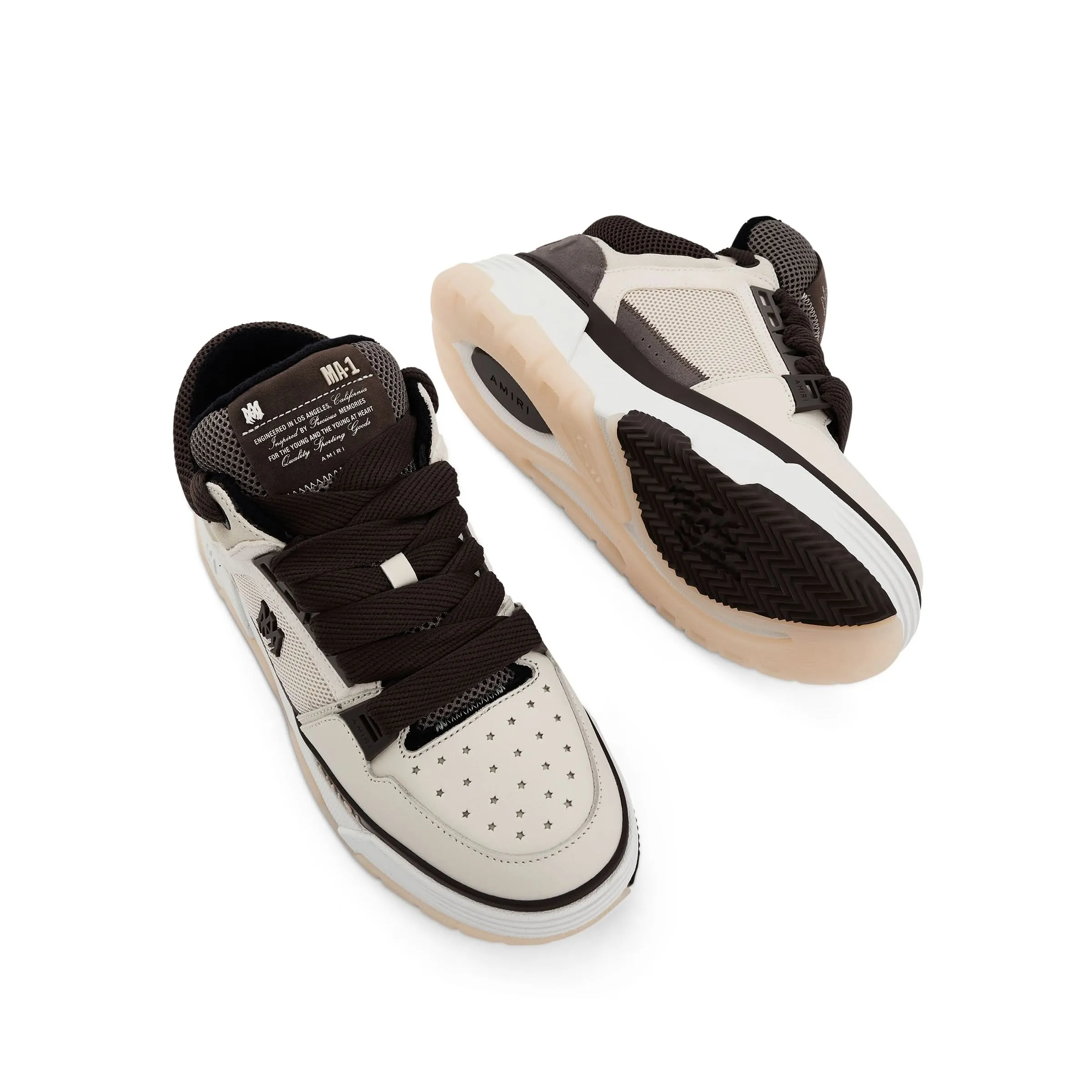 MA-1 Sneaker in Brown/White