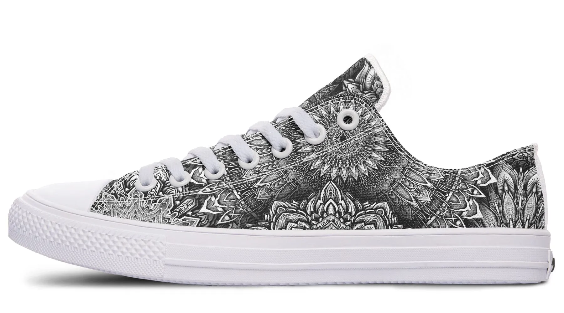 Mandala Bloom Low Top Shoes