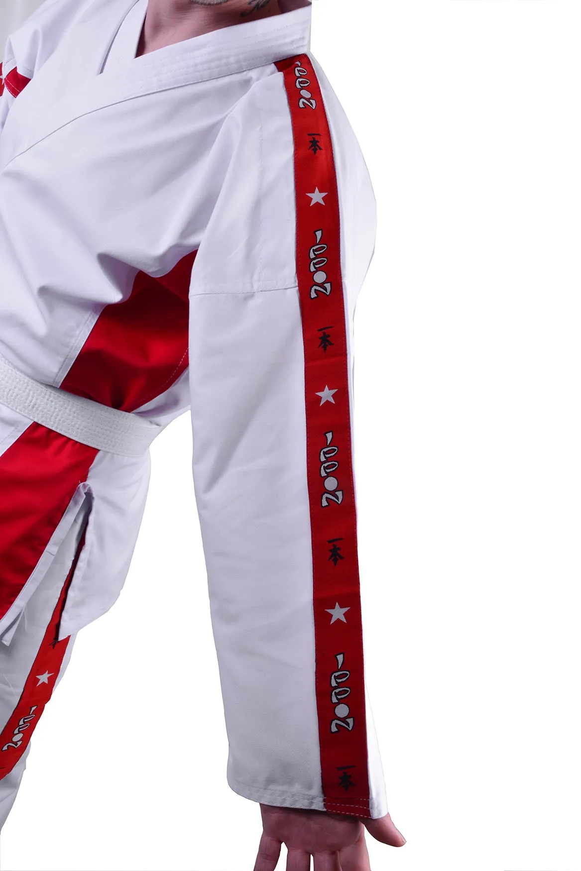 MAR-011 | Red Karate Student Uniform (8oz Fabric)   FREE BELT