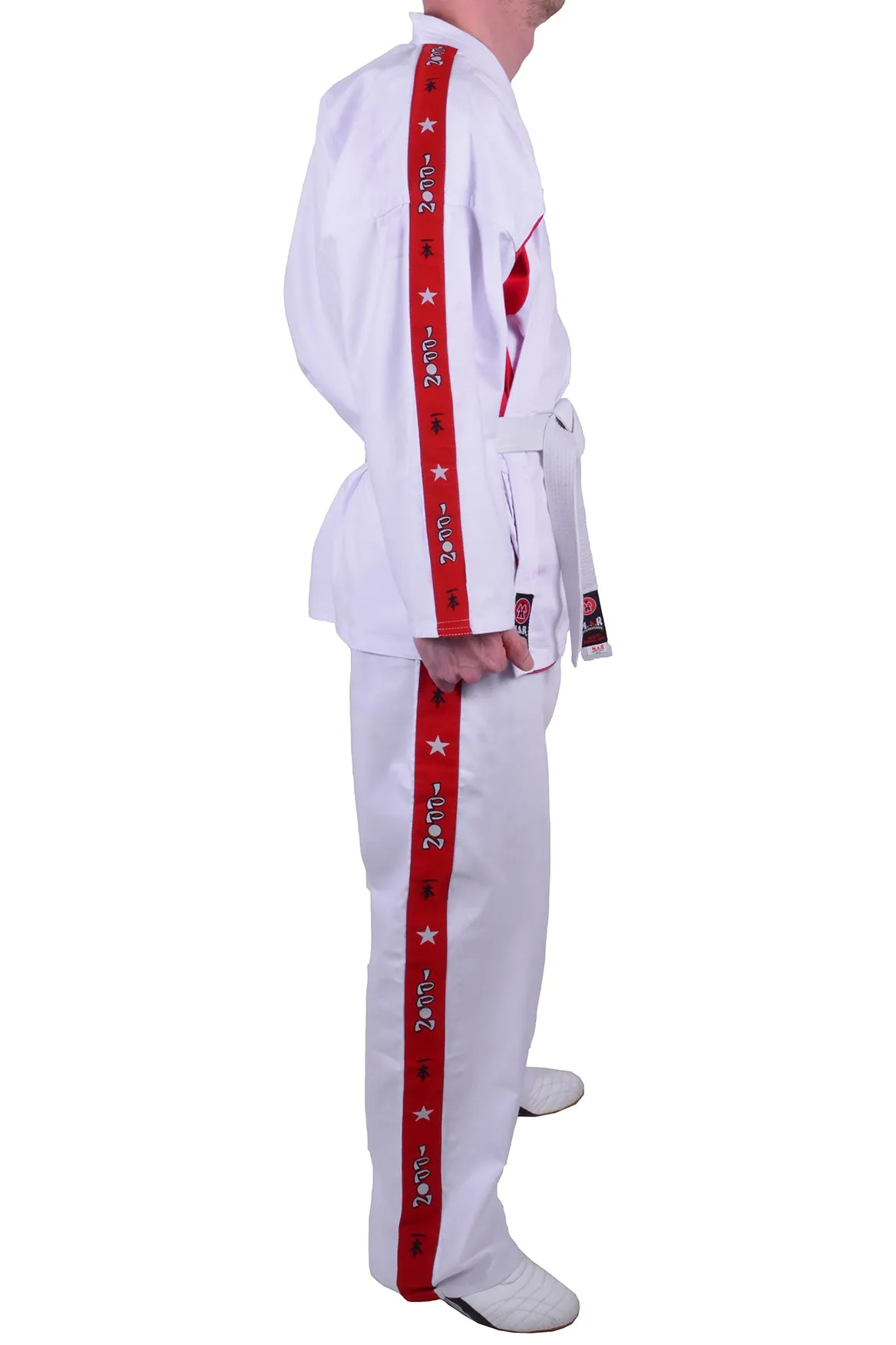 MAR-011 | Red Karate Student Uniform (8oz Fabric)   FREE BELT