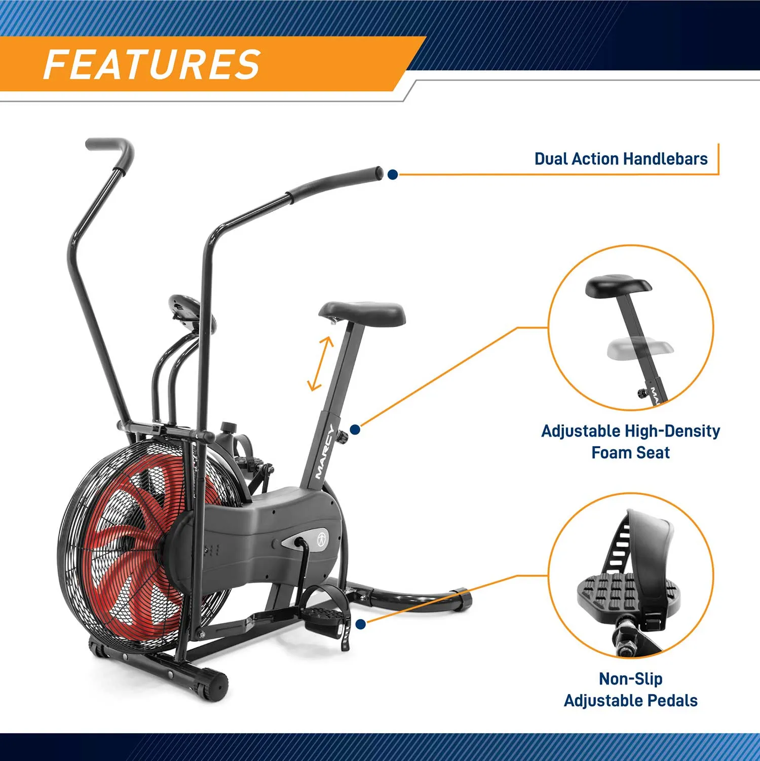 Marcy Body Cycle Fan Bike | NS-1000