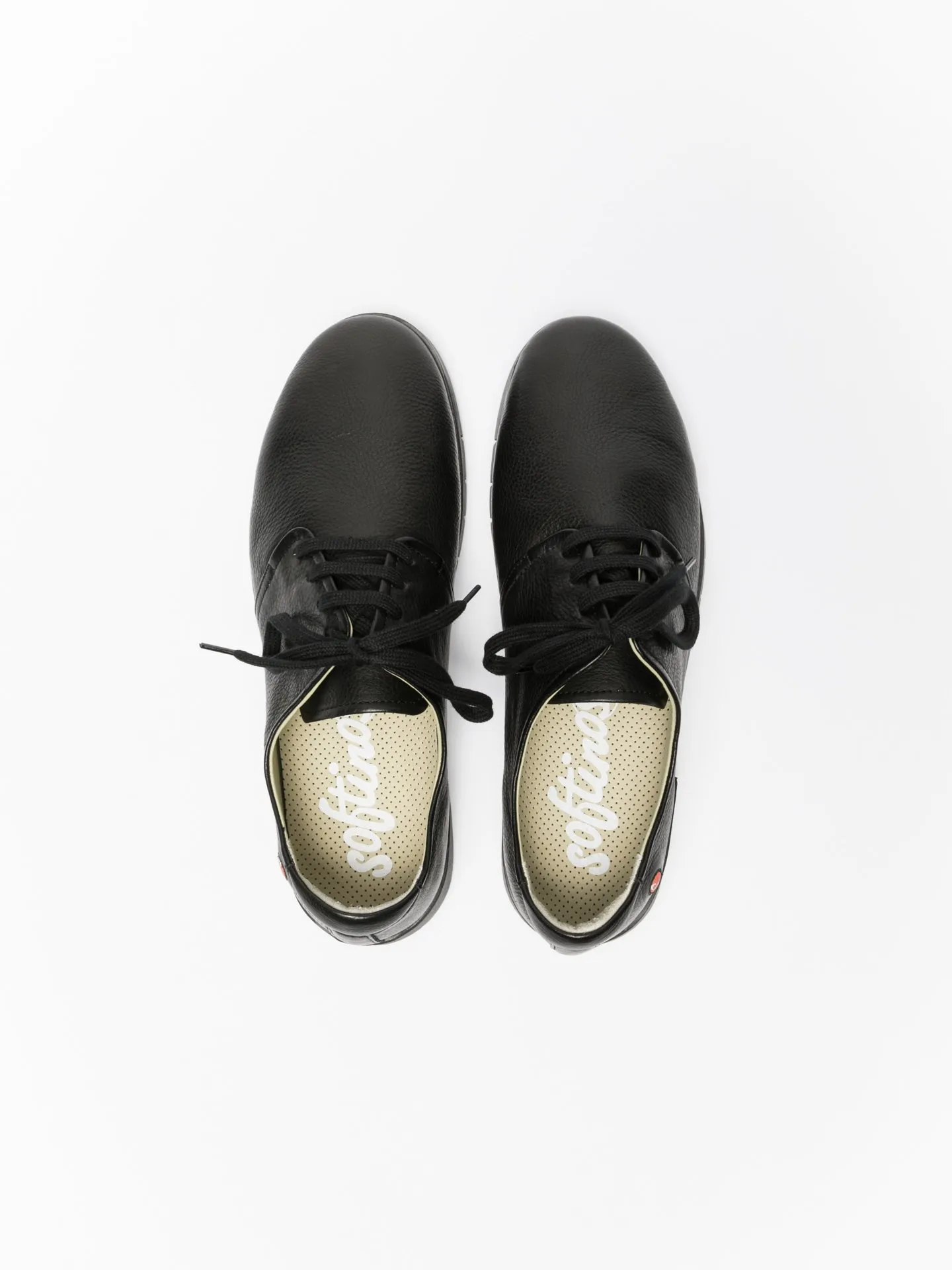 Matte Black Lace-up Trainers