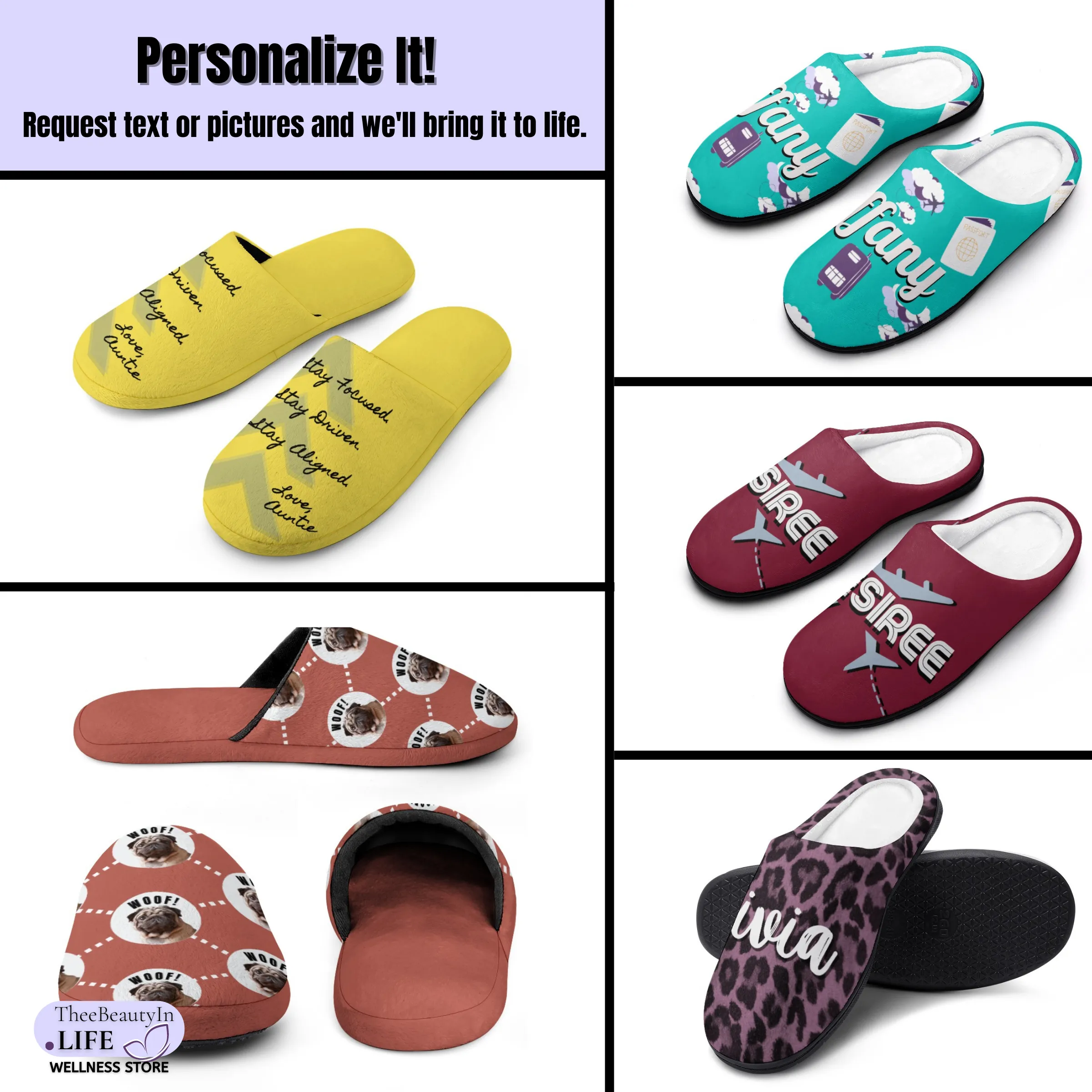 Memory Foam Slippers - Circle of History | Indoor Shoes for Women | Juneteenth Flag House Shoes | Bedroom Shoes with Red, Green, and Gold | Cute Black Slippers with Abstract Circles